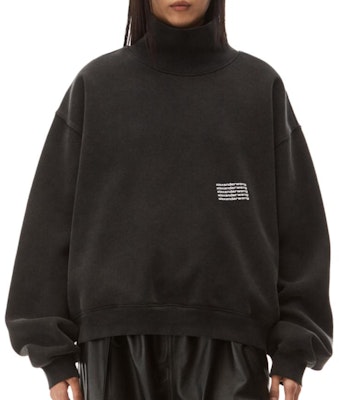 Alexander Wang 男女款純色套頭衛衣 黑色 UCC3221538-007 Shop Alexander Wang 男女款純色套頭衛衣 黑色 UCC3221538-007