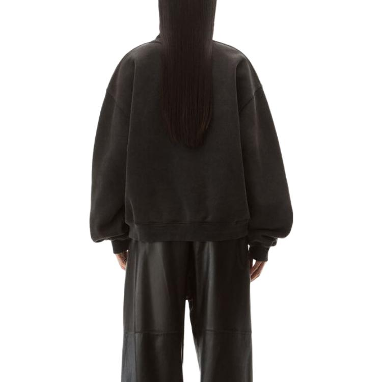 Purchase Alexander Wang 男女款純色套頭衛衣 黑色 UCC3221538-007