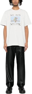 Alexander Wang Kaos Unisex Putih Crewneck dengan Cetak Huruf Grafis. UCC1241691-083 Lookbook Alexander Wang Kaos Unisex Putih Crewneck dengan Cetak Huruf Grafis. UCC1241691-083