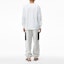 Details for Alexander Wang Unisex Putih Kaos Lengan Panjang Katun High-Twist. UCC3211013-100