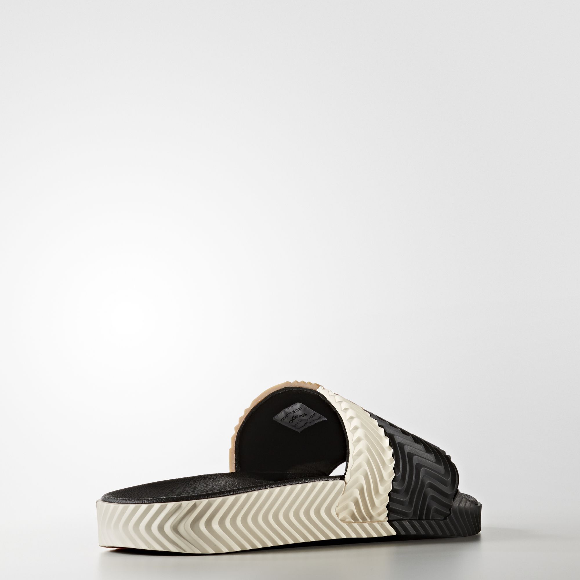 Shop Alexander Wang x adidas Adilette Slides 'Black White' AC7408