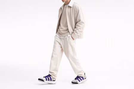 Order alexander wang x adidas originals Wangbody Run 亞歷山大·王 聯名款 耐磨 低筒 跑步鞋 男女同款 白紫