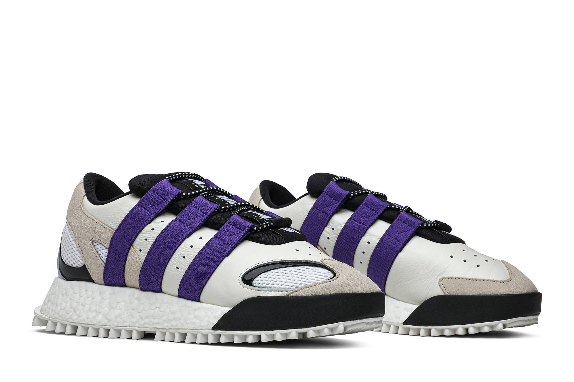 Cheap alexander wang x adidas originals Wangbody Run 亞歷山大·王 聯名款 耐磨 低筒 跑步鞋 男女同款 白紫