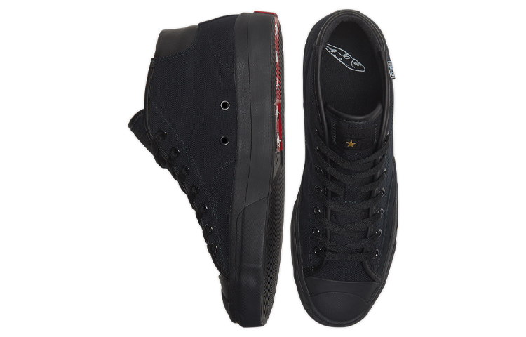 Shop Alexis Sablone x Converse Jack Purcell Pro Mid '黑色瓷紅' 168793C