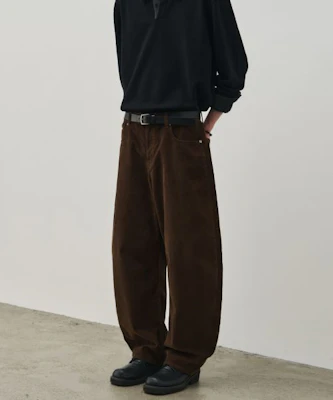Alice Corduroy Curved Half-Elastic Waist Easy Pants - Brown ALSPT6342BR Buy Alice Corduroy Curved Half-Elastic Waist Easy Pants - Brown ALSPT6342BR