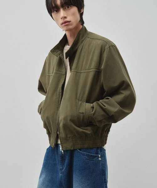 alice-linear-harrington-cotton-crop-jacket-washed-khaki-alsjk-6303-kk