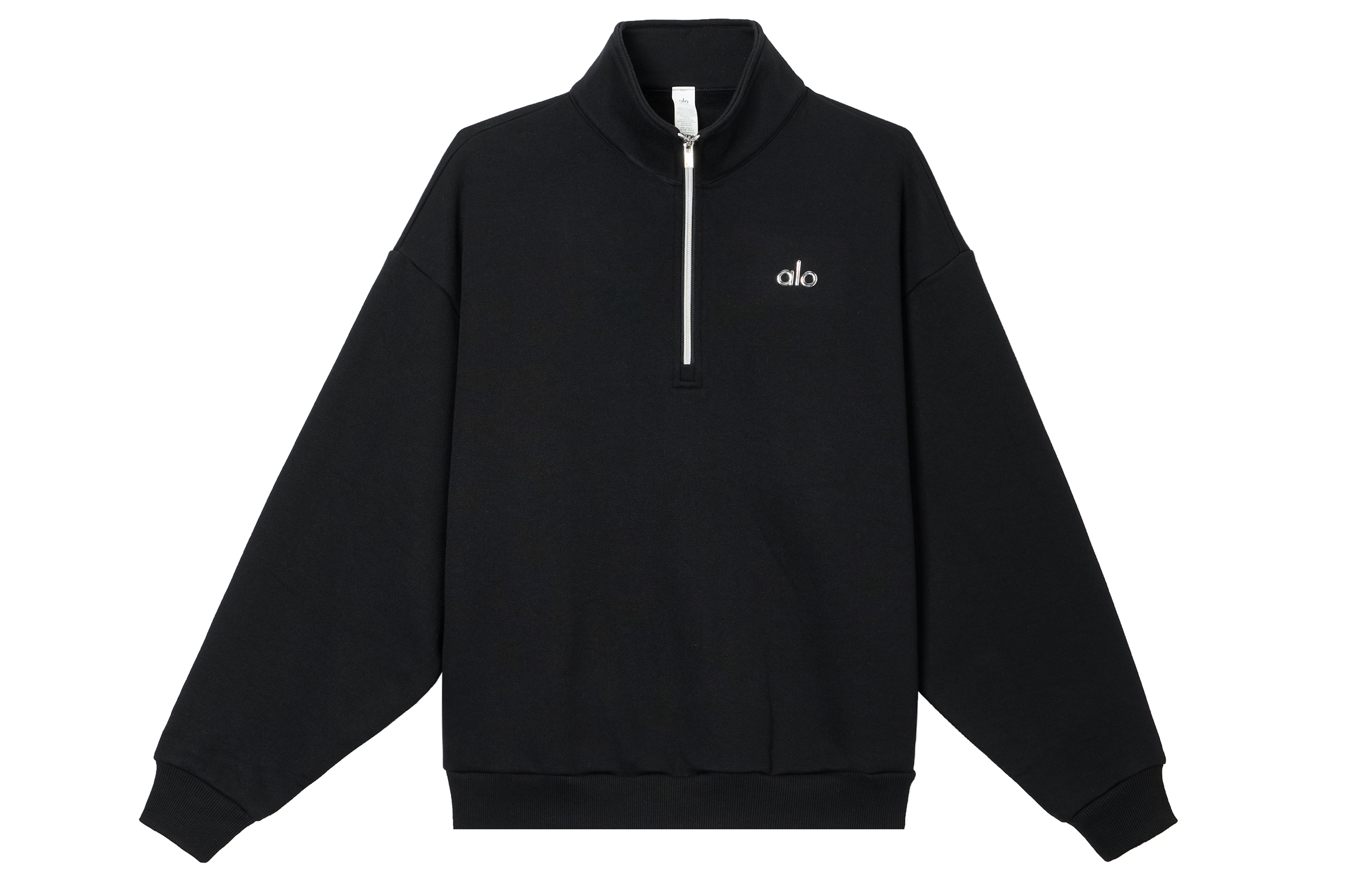 ALO Accolade Half-Zip Stand Collar Unisex Pullover Sweatshirt Long Sleeve U3040RG