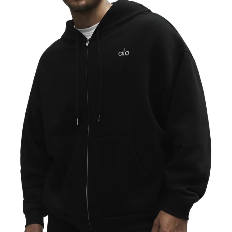 ALO Accolade Unisex Zip-Up Hoodie with Hood Long Sleeve U3041RGAPPAREL
