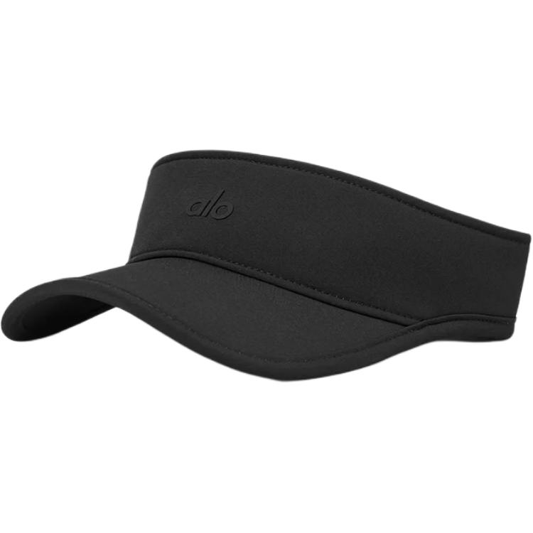 ALO Logo Design Fabric Sun Hat Unisex Couple Style - Black A0652U