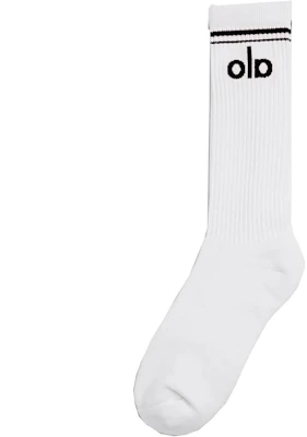 ALO Retro Lettering Soft Mid-Calf Socks Unisex - 1 Pair Pack A0357U Buy ALO Retro Lettering Soft Mid-Calf Socks Unisex - 1 Pair Pack A0357U