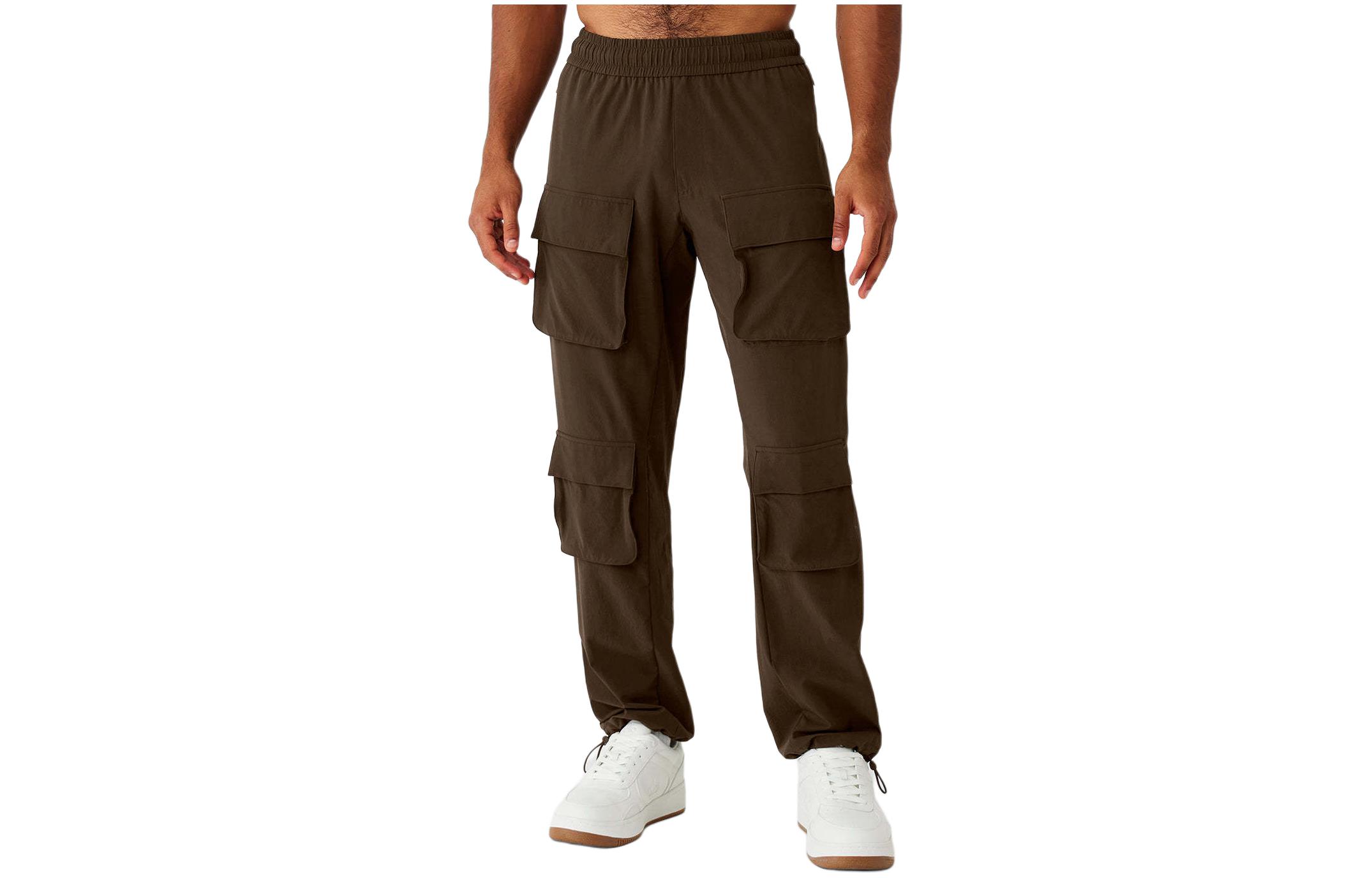 ALO Solid Multi-Pocket Casual Cargo Pants M5120R
