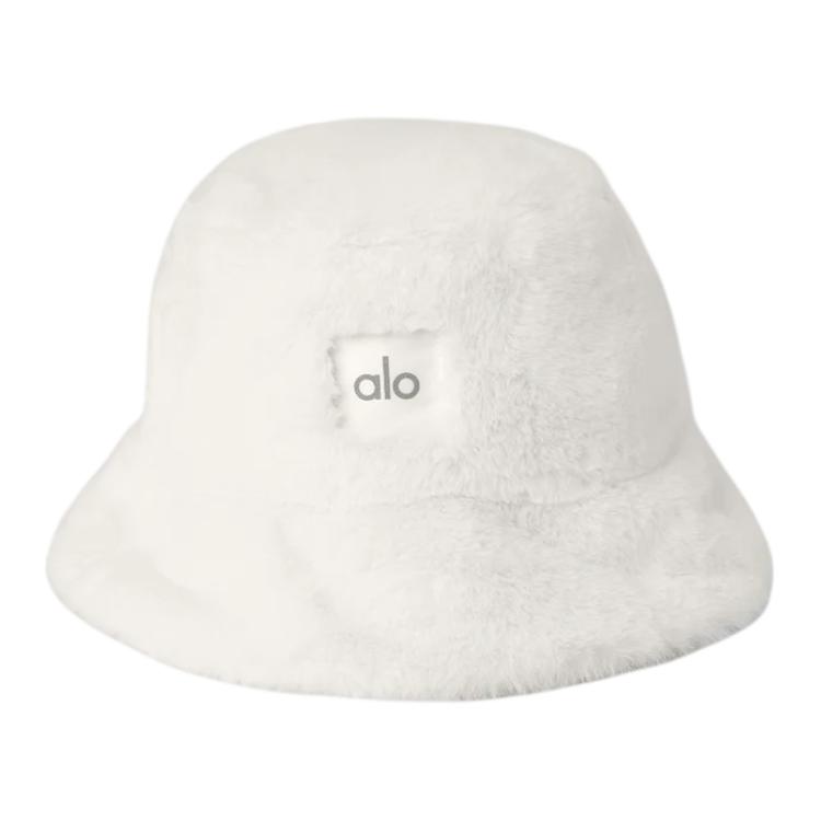 ALO Ultra Soft Lightweight Street Style Bucket Hat White Unisex Couples Style. A0375U-IVORY