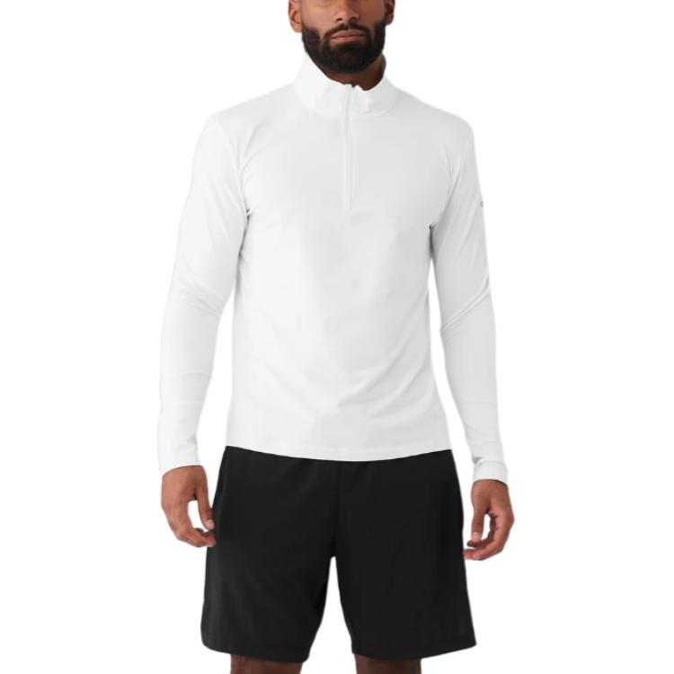 Alo Yoga  Conquer Half-Zip Soft Long Sleeve Polo Shirt. M3193R