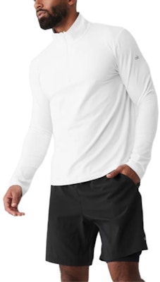 Alo Yoga 征服半拉链长袖柔软POLO衫. M3193R 4