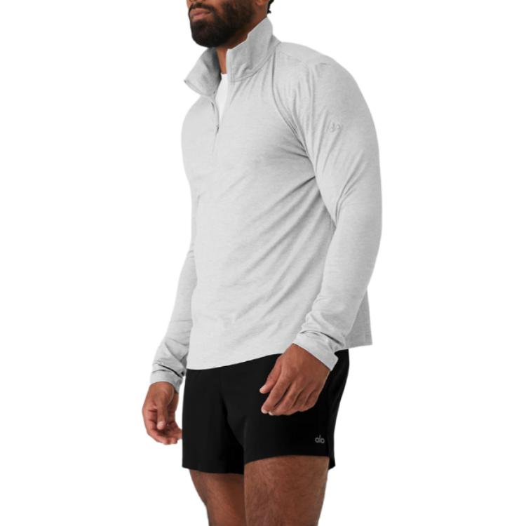 Lookbook Alo Yoga 征服半拉链长袖柔软POLO衫. M3193R