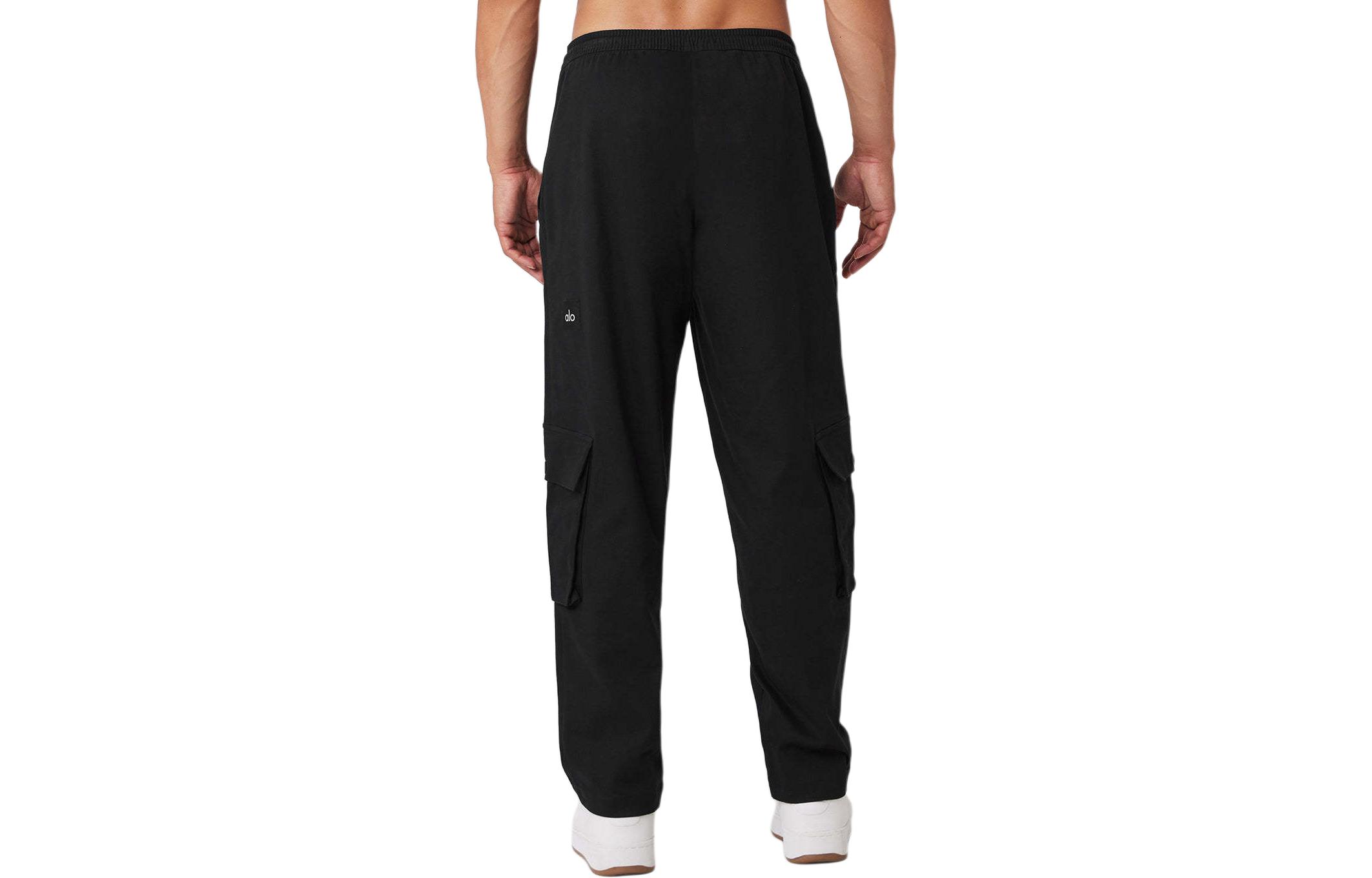 Lookbook Alo Yoga宽松版大口袋纯色工装裤 - 黑色 m5173r