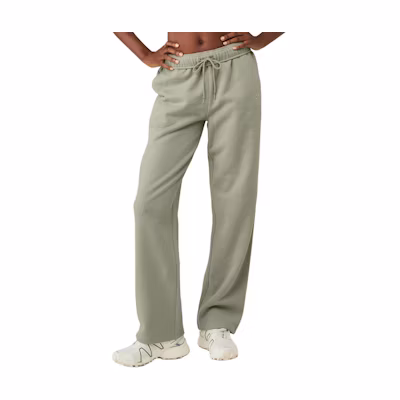 Alo Yoga Accolade Unisex Relaxed Straight-Leg Sweatpants Solid Color. U5006RG