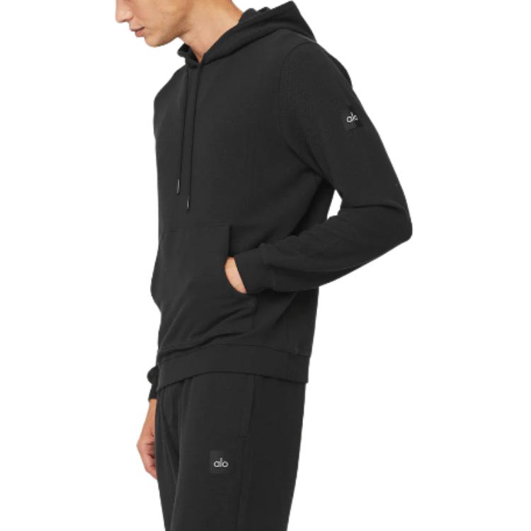 Shop Alo Yoga纯色长袖套头卫衣。 M3164R