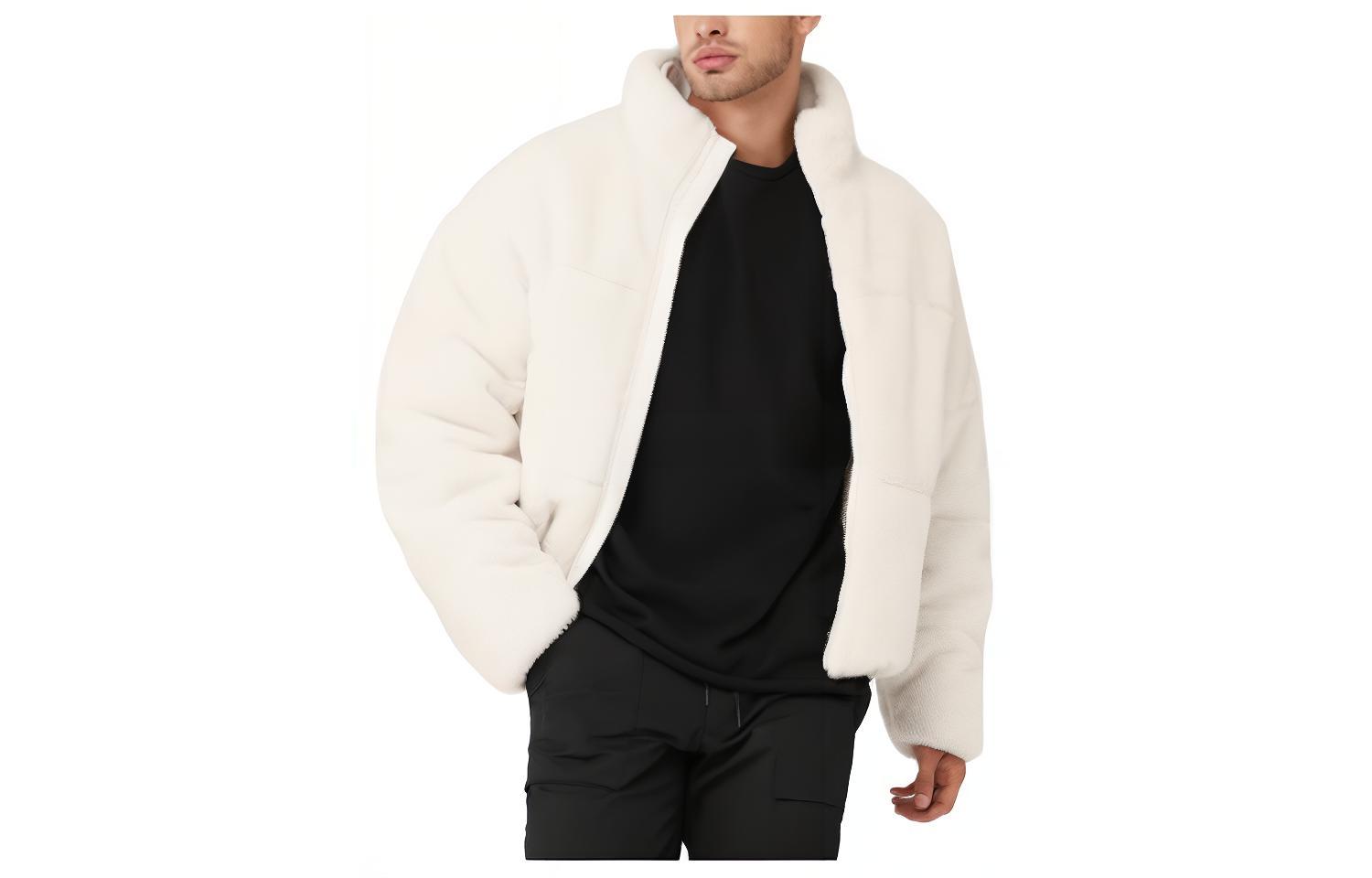 Alo Yoga Solid Color Zip-Up Jacket with Side Pockets for Men. M4140R