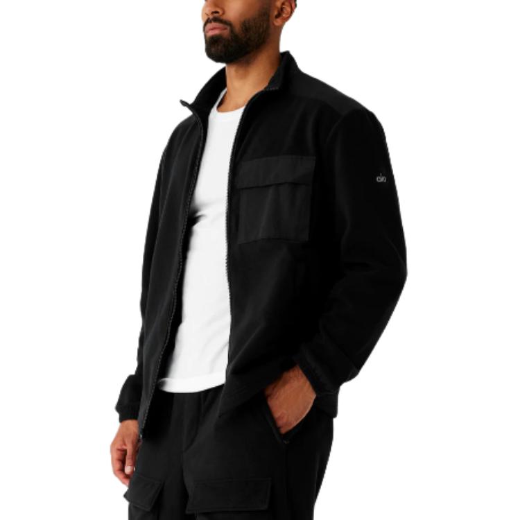 Shop Alo Yoga 高领宽松拉链运动夹克 M3215R