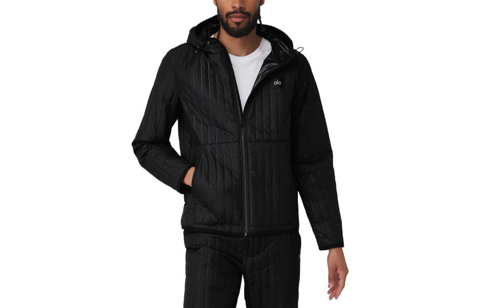 Alo Yoga Solid Zip Pocket Jacket Black/Black M4121R