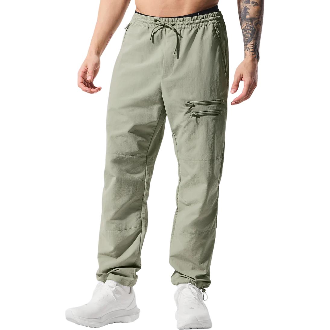 Alo Yoga Takeaway Track Pants Solid Drawstring Straight-Leg  Sportswear. M5172R