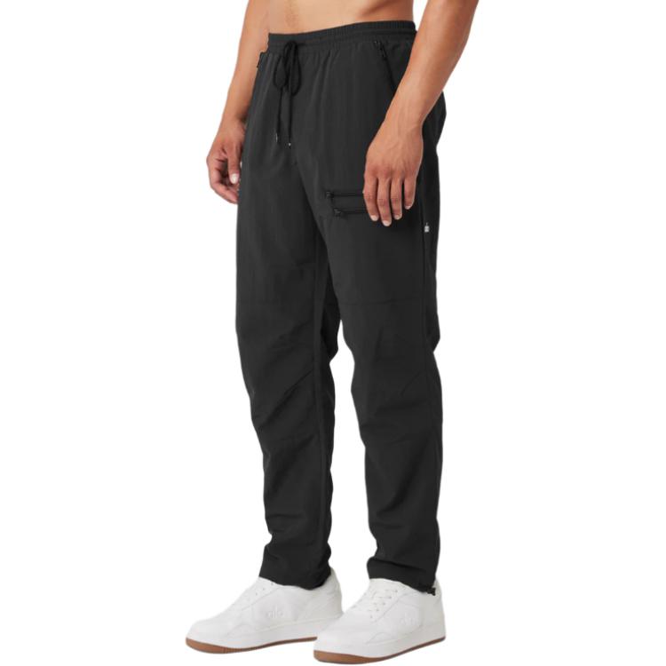 Shop Alo Yoga 束绳直筒运动长裤 休闲运动裤。 M5172R