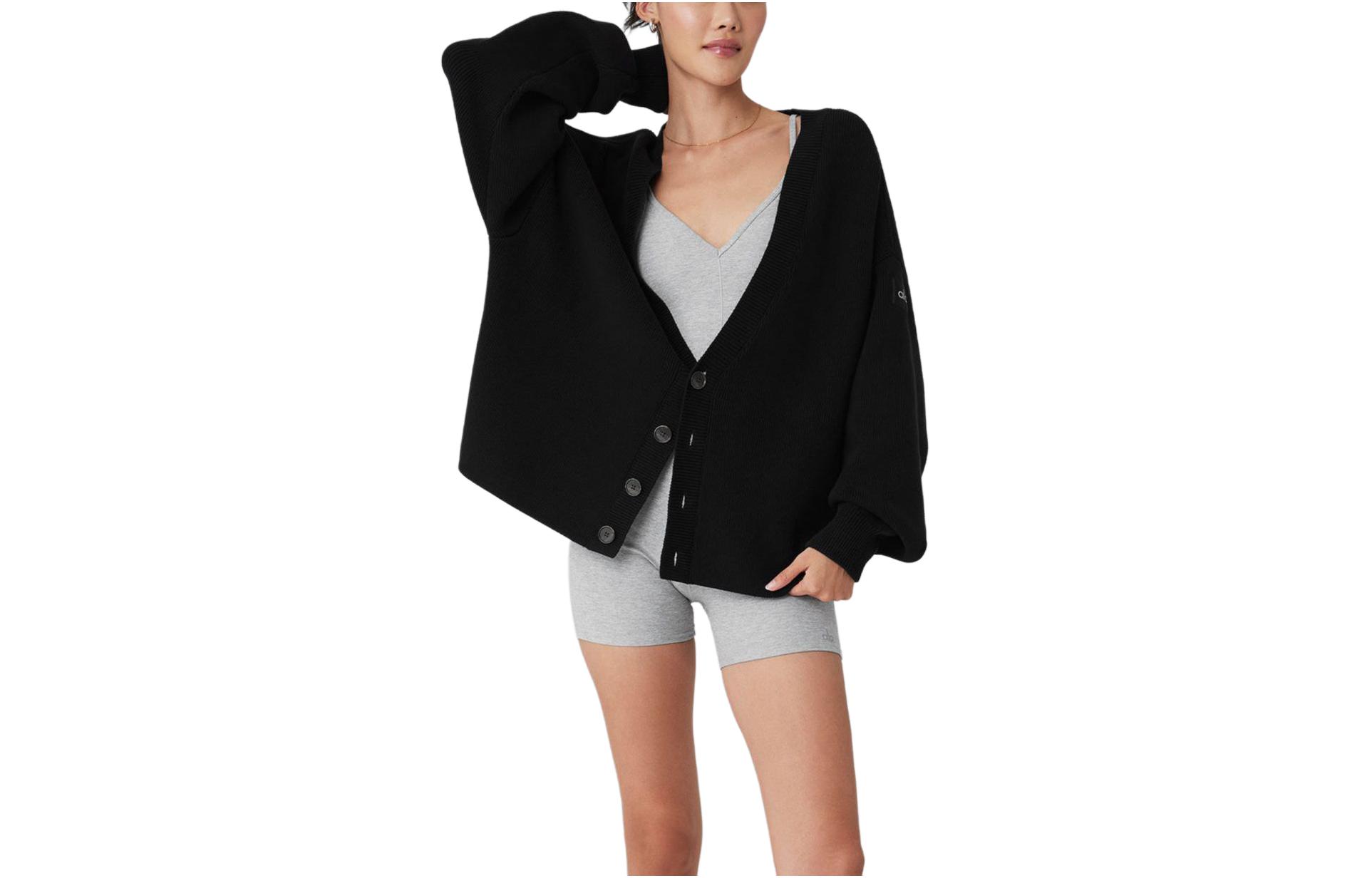 Order Alo Yoga男女同款舒适针织开衫纯色休闲毛衣。 M3227R