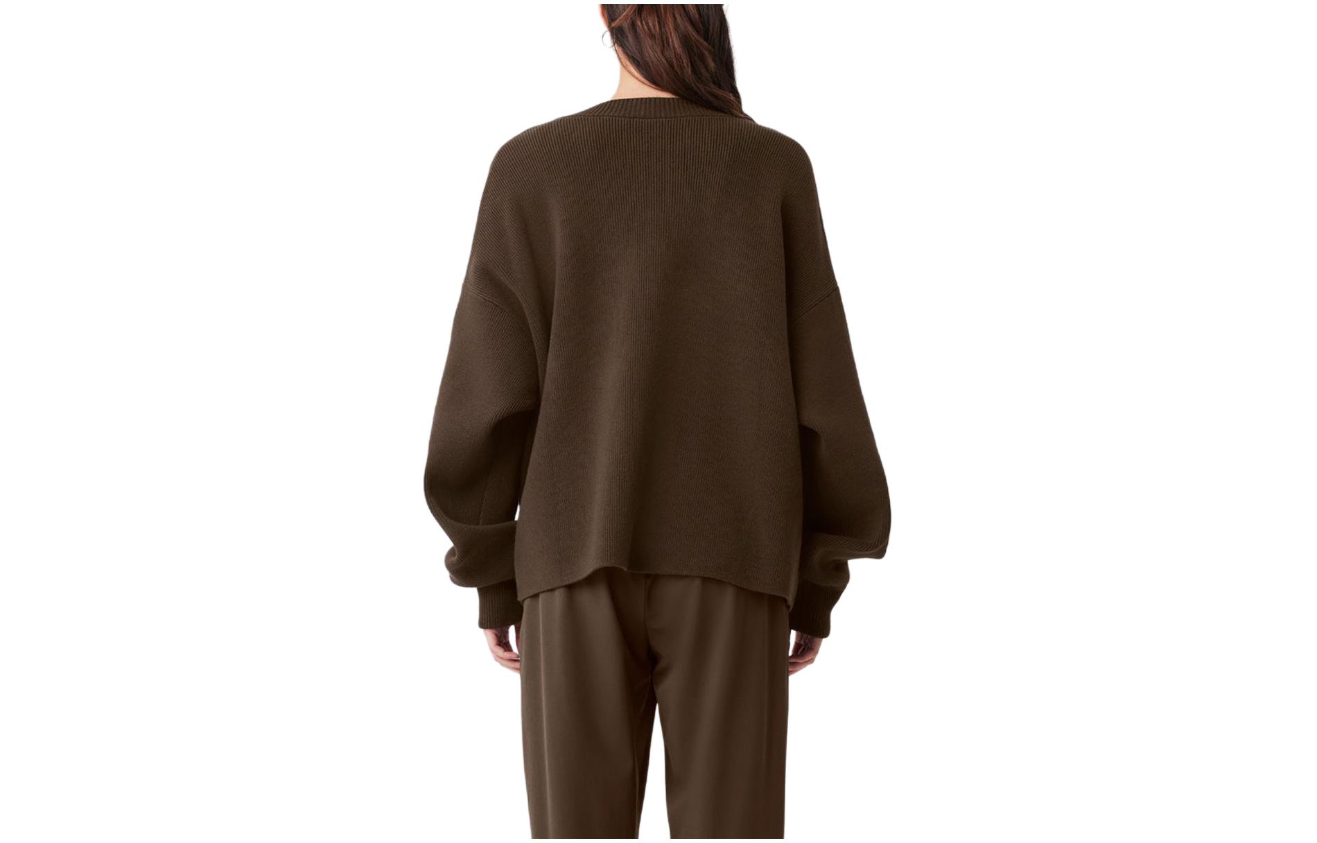 Details for Alo Yoga男女同款舒适针织开衫纯色休闲毛衣。 M3227R