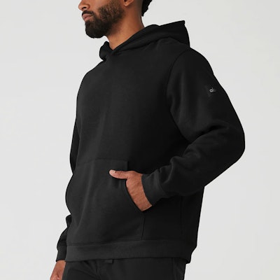 Alo Yoga 男女款纯色舒适连帽长袖卫衣 U3013R Shop Alo Yoga 男女款纯色舒适连帽长袖卫衣 U3013R