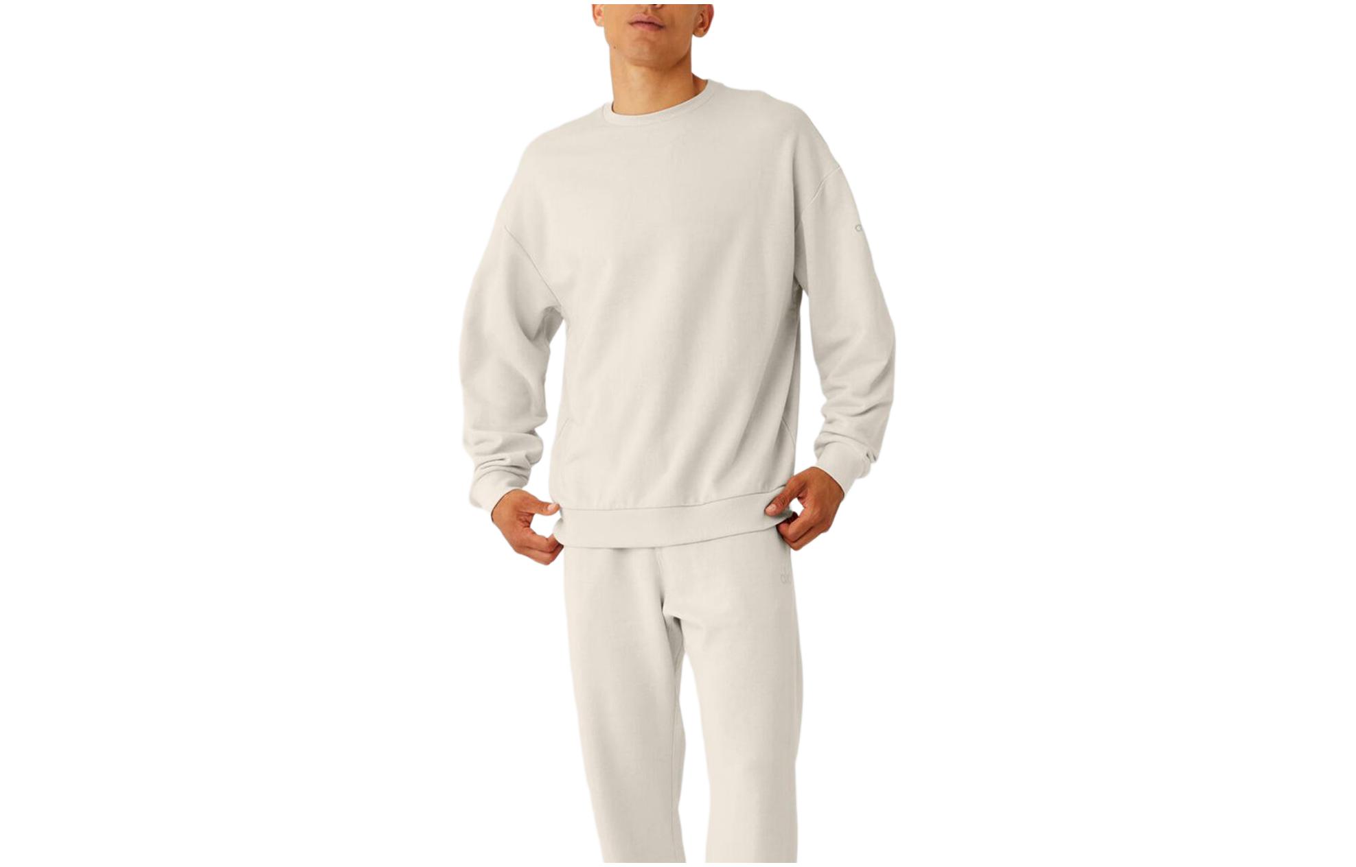 Cheap Alo Yoga男女同款纯色圆领套头卫衣 M3207R