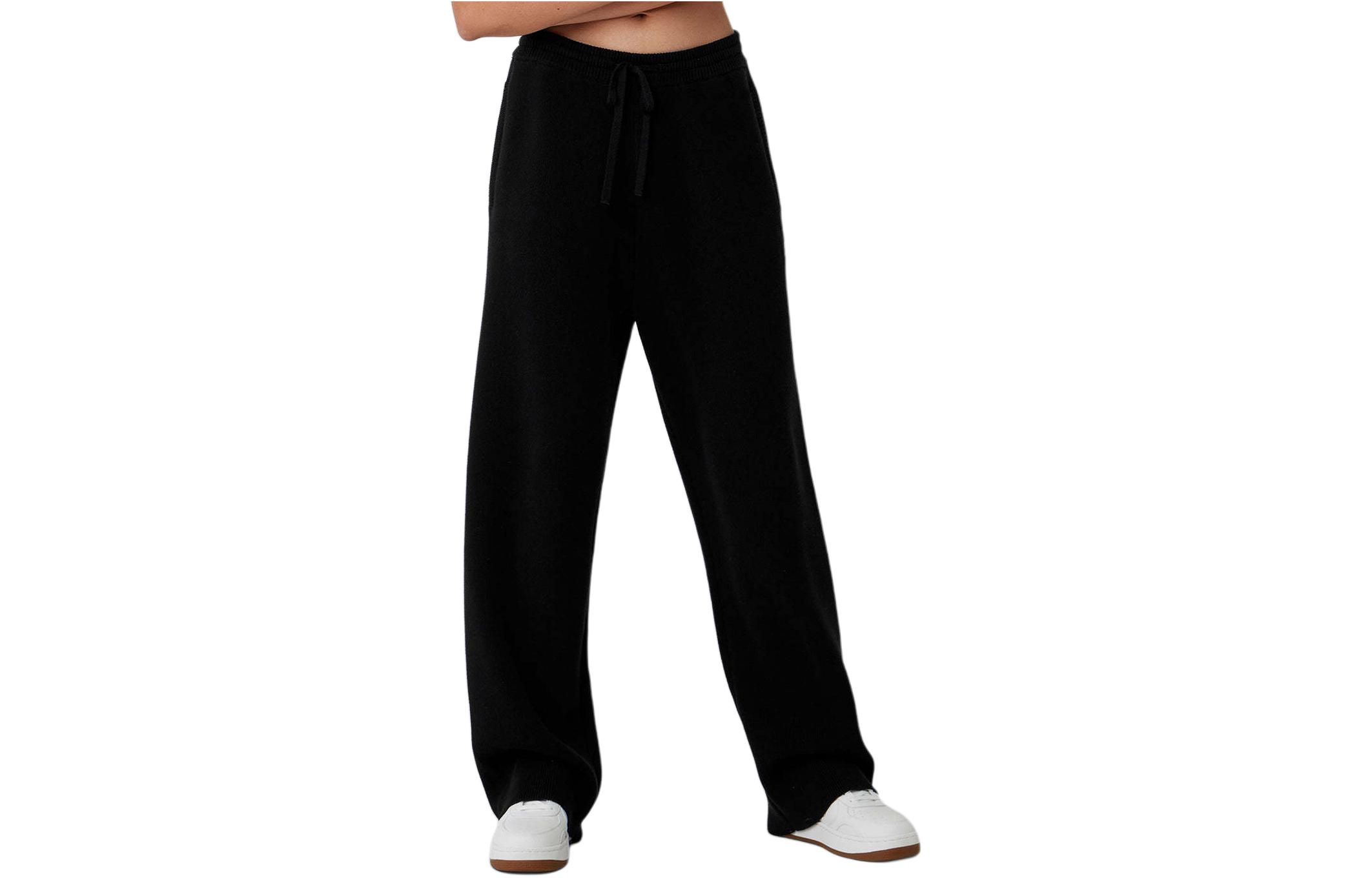 Order Alo Yoga男女同款纯色宽松松紧带针织运动裤 M5171R