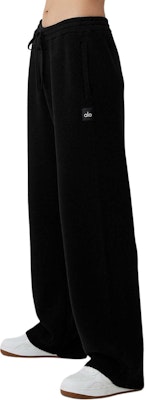 Alo Yoga男女同款纯色宽松松紧带针织运动裤 M5171R Shop Alo Yoga男女同款纯色宽松松紧带针织运动裤 M5171R