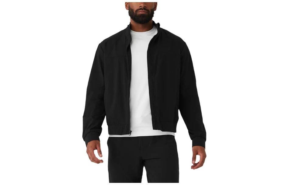 Alo Yoga Waterproof Solid Zipper Side Pocket Jacket M4131R