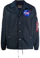 Alpha Industries Black Embroidered Logo Long-Sleeve Jacket 126137-07 Alpha Industries Black Embroidered Logo Long-Sleeve Jacket 126137-07