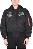 Alpha Industries Black Hooded Long-Sleeve Jacket 10810803 Alpha Industries Black Hooded Long-Sleeve Jacket 10810803