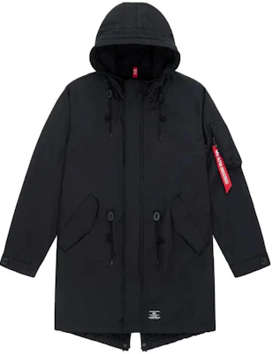 Alpha Industries 黑色连帽拉链外套,宽松版型 MJF52500C1-BLACK Buy Alpha Industries 黑色连帽拉链外套,宽松版型 MJF52500C1-BLACK