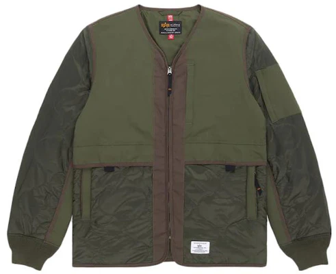 Alpha Industries 拼色拉鍊外套 綠色 MJM52503C1-GREEM Buy Alpha Industries 拼色拉鍊外套 綠色 MJM52503C1-GREEM
