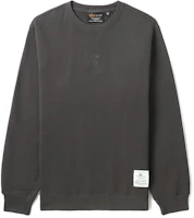 Alpha Industries Embroidered Letter Oversized Crewneck Sweatshirt Unisex Grey A5XSWM3020LXJ-GRD Alpha Industries Embroidered Letter Oversized Crewneck Sweatshirt Unisex Grey A5XSWM3020LXJ-GRD
