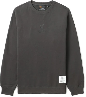 アルファインダストリーズ 刺繍ロゴ オーバーサイズ クルーネック スウェット グレー A5XSWM3020LXJ-GRD Buy アルファインダストリーズ 刺繍ロゴ オーバーサイズ クルーネック スウェット グレー A5XSWM3020LXJ-GRD