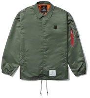 Alpha Industries Embroidered Patch Drawstring Jacket Army Green A5XLJM7053LXH-KHX Alpha Industries Embroidered Patch Drawstring Jacket Army Green A5XLJM7053LXH-KHX