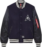 Alpha Industries FW22 Colorblock Single-Breasted Jacket Unisex Blue UJM52500C1-BLUE-M Alpha Industries FW22 Colorblock Single-Breasted Jacket Unisex Blue UJM52500C1-BLUE-M