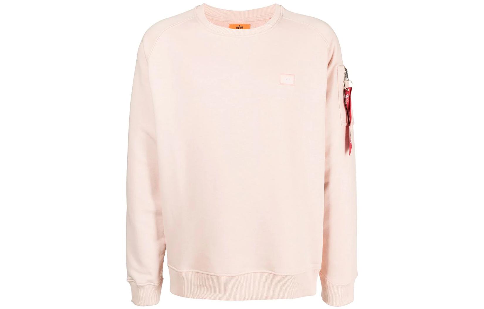 Alpha Industries FW22 Small Logo Crewneck Sweatshirt Beige 158320B640