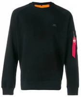 Alpha Industries FW22 Solid Logo Long Sleeve Sweatshirt Black () 15832003 Alpha Industries FW22 Solid Logo Long Sleeve Sweatshirt Black () 15832003