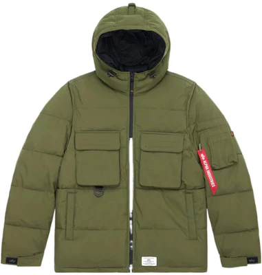 Alpha Industries 2022秋冬款绿色徽标口袋连帽外套男款 MJH52500C1-DARK-GREEN Buy Alpha Industries 2022秋冬款绿色徽标口袋连帽外套男款 MJH52500C1-DARK-GREEN