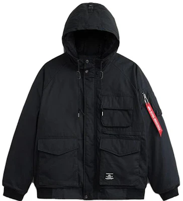 Alpha Industries 2023秋冬纯色舒适拉链连帽夹克 黑色 MJM53502C1-BLACK Buy Alpha Industries 2023秋冬纯色舒适拉链连帽夹克 黑色 MJM53502C1-BLACK