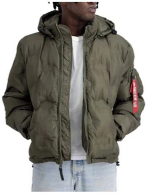 Alpha Industries 男士FW23纯色拉链连帽夹克橄榄绿色。 MJH52501C1 Buy Alpha Industries 男士FW23纯色拉链连帽夹克橄榄绿色。 MJH52501C1