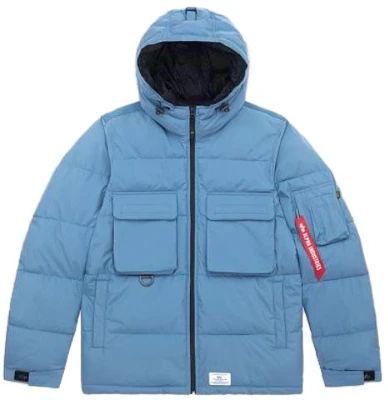 Alpha Industries FW23 男士纯色拉链连帽夹克 蓝色 MJH52500C1-SLATEBLUE Buy Alpha Industries FW23 男士纯色拉链连帽夹克 蓝色 MJH52500C1-SLATEBLUE