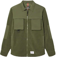 Alpha Industries Green Zip-Up Collar Jacket with Chest Pocket MJM52501C1-DARK-GREEN Alpha Industries Green Zip-Up Collar Jacket with Chest Pocket MJM52501C1-DARK-GREEN