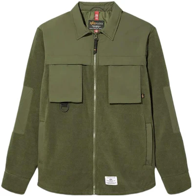 阿尔法工业绿色拉链立领胸袋夹克 MJM52501C1-DARK-GREEN Buy 阿尔法工业绿色拉链立领胸袋夹克 MJM52501C1-DARK-GREEN